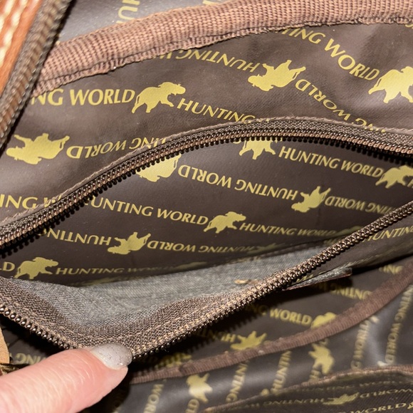 EUC Hunting World Safari Khaki Canvas Leather Bum Bag